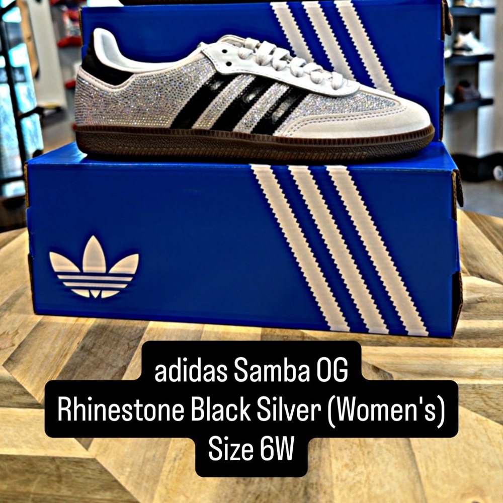 adidas Samba OG
Rhinestone Crystal White Silver (Women's)